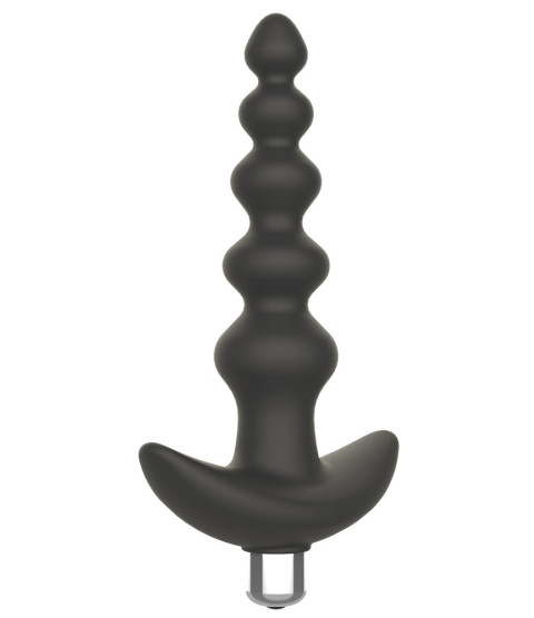 Plug anal vibrant noir en silicone - WS-NV529